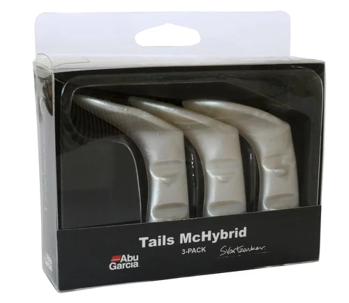 Abu Garcia Svartzonker McHybrid Tails 3-pack Pearl White 1 Abu Garcia Svartzonker McHybrid Tails 3-pack Pearl White