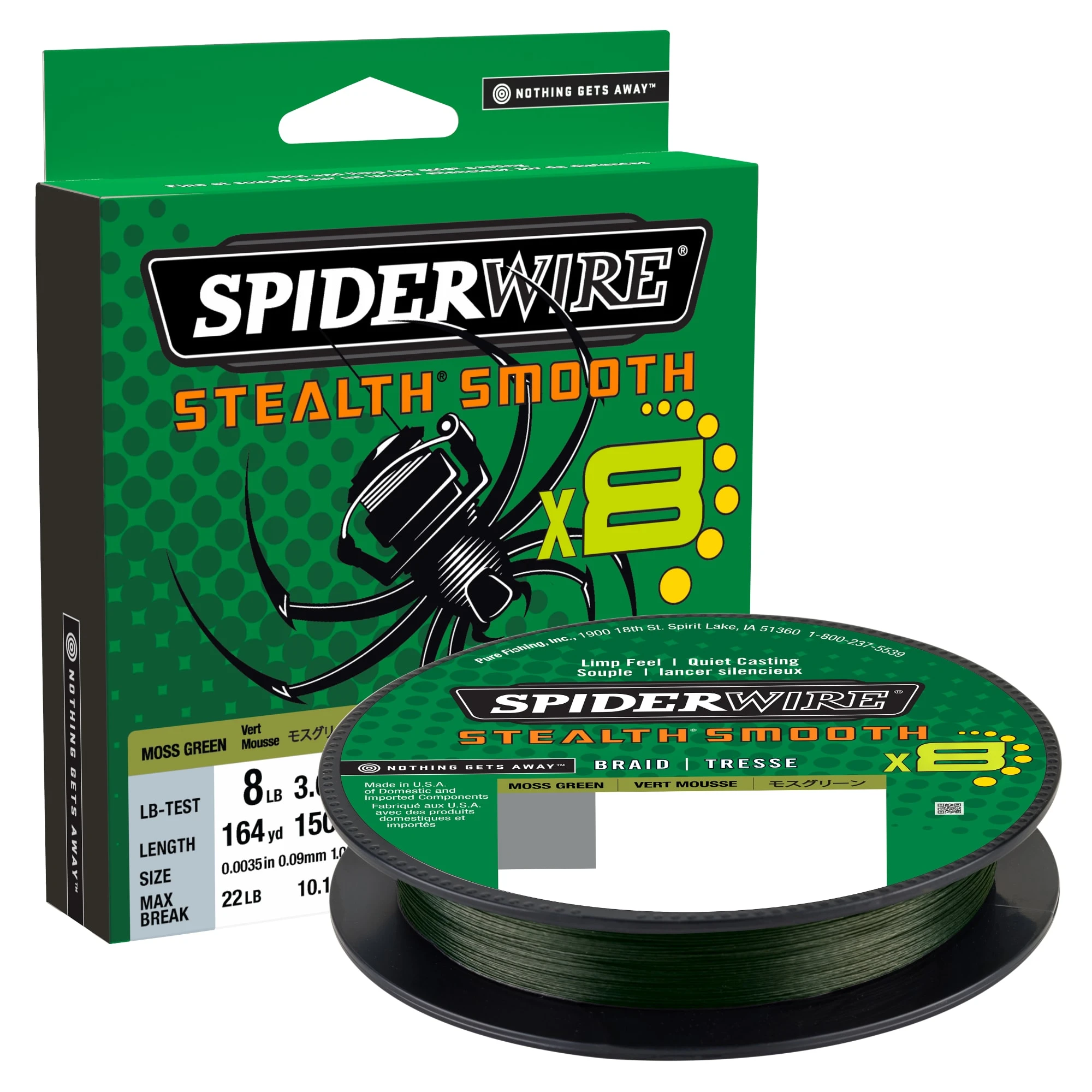 Spiderwire Stealth Smooth 8 0.09mm 150m M-green 2 Spiderwire Stealth Smooth 8 0.09mm 150m M-green - Bild 2
