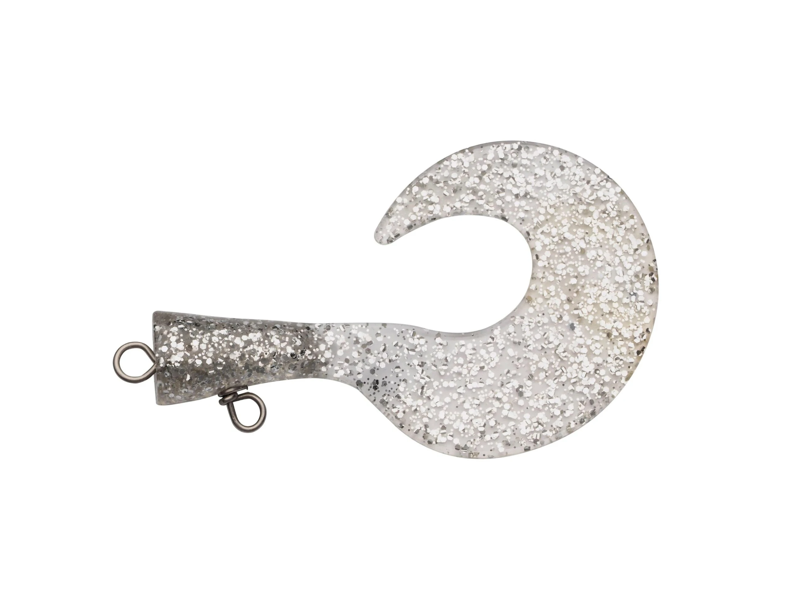 Abu Garcia McMio Spare Tail Silver Glitter 3-pack 1 Abu Garcia McMio Spare Tail Silver Glitter 3-pack