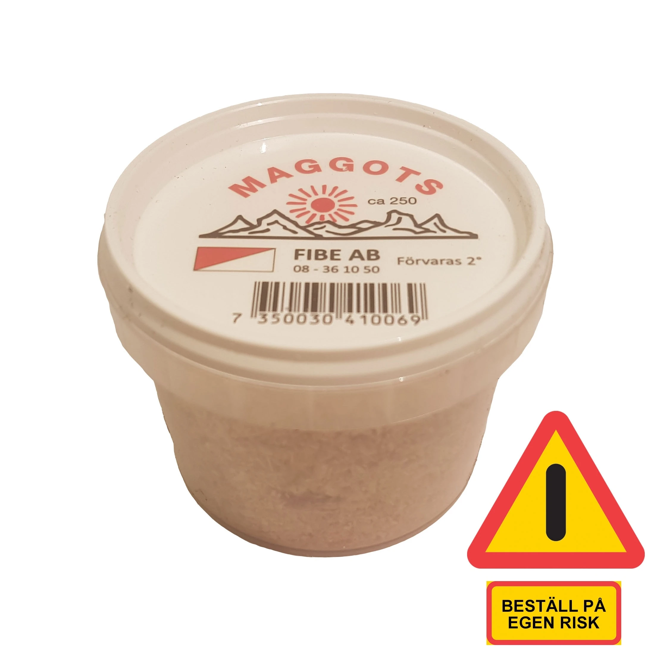 Fibe Wobbler Maggots Röd/vit Ca 250 St 1 Fibe Wobbler Maggots Röd/vit Ca 250 St