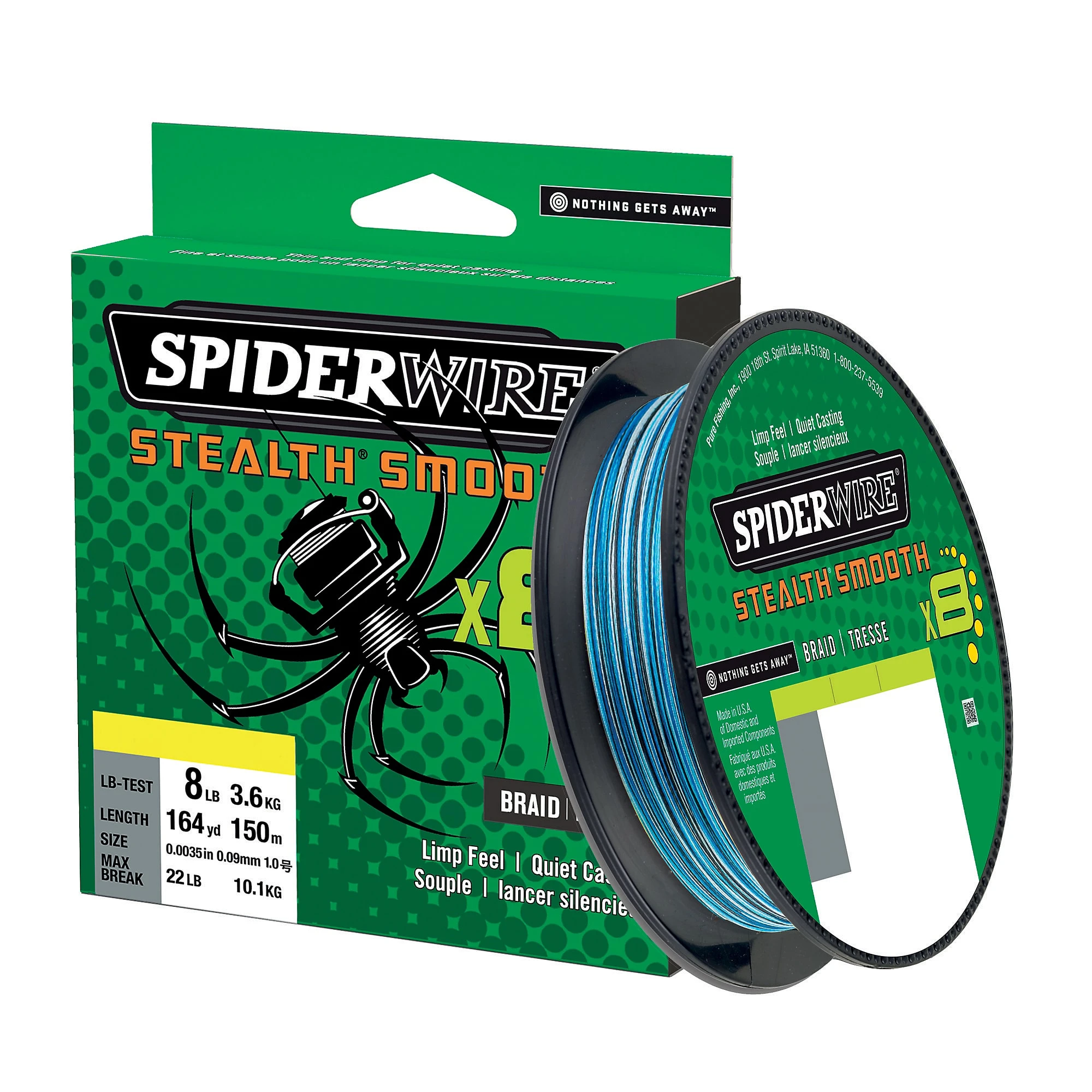 Spiderwire Stealth Smooth 8 0.11mm 150m Blue Camo 2 Spiderwire Stealth Smooth 8 0.11mm 150m Blue Camo - Bild 2