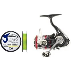 Daiwa Ninja LT 2000 Haspelrulle (Påspolad J-Braid X4-lina 0,13 Mm)