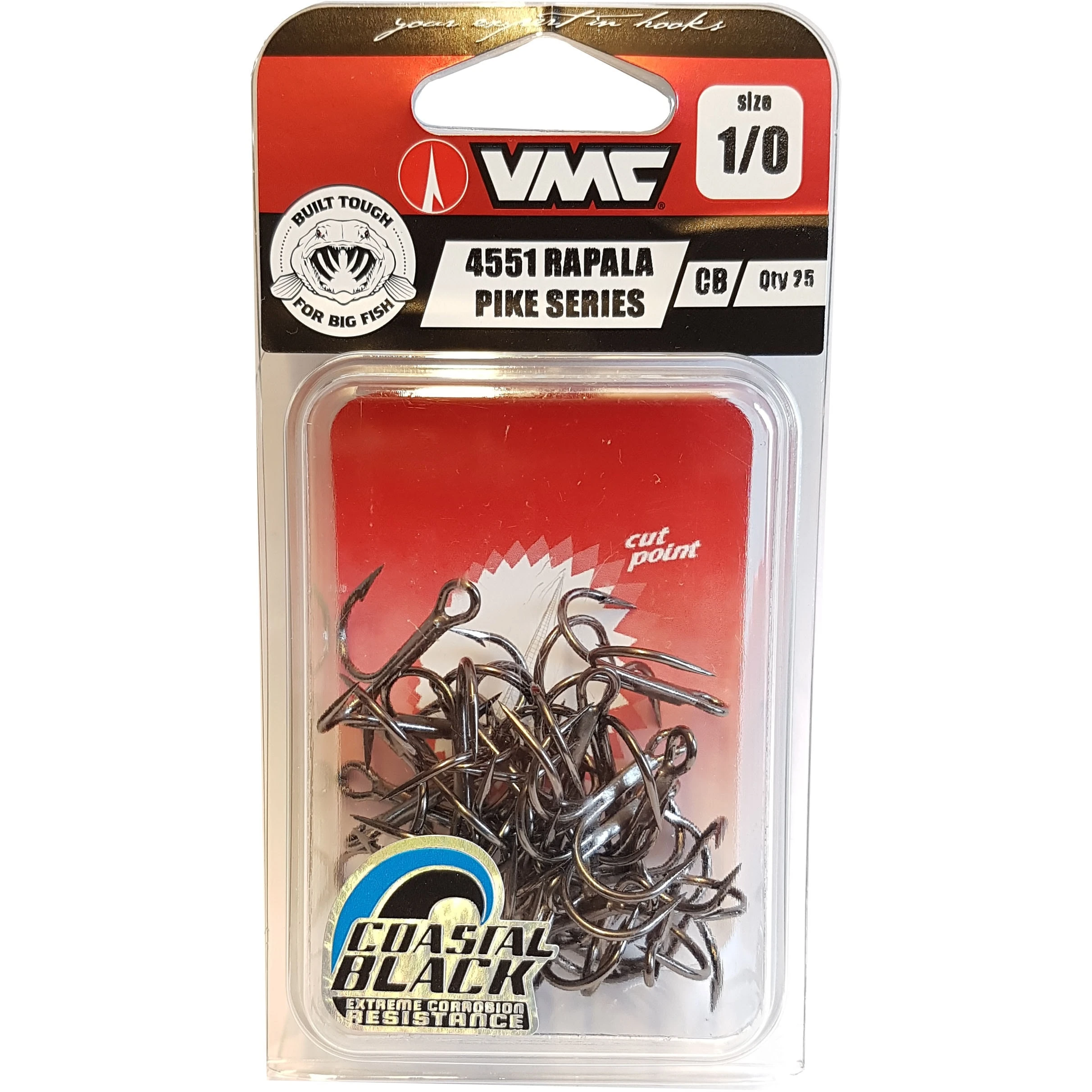 VMC Krokar 4551CB Rapala Pike 25-pack 1 VMC Krokar 4551CB Rapala Pike 25-pack